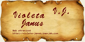 Violeta Janus vizit kartica
